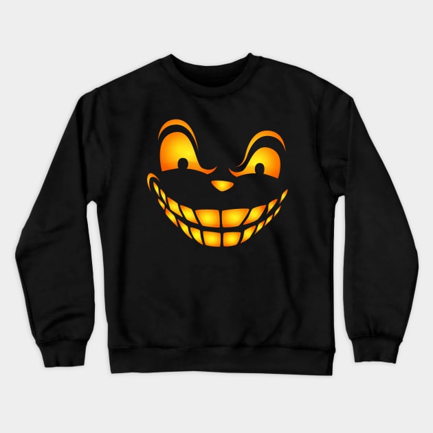 Smiley Face Crewneck Sweatshirt by Mako Design 